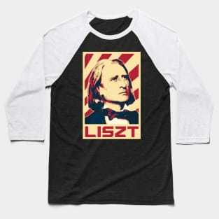 Franz Liszt Retro Propaganda Baseball T-Shirt